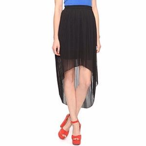 FOREVER21 PLEATED HIGH LOW SKIRT